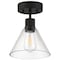 Access Lighting Port Nine Martini, Martini LED SemiFlush, Matte Black Finish, Clear Glass 63146LEDDLP-MBL/CLR - alternate 4